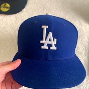 Blue LA Dodgers fitted hat new era
